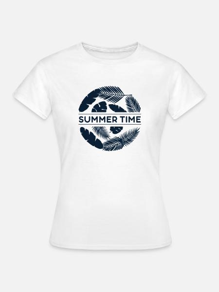 Sommerzeit - Sommer - Frauen T-Shirt - Weiß