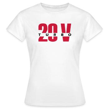 20V turbo - T-shirt Femme - blanc - Devant - AI Model Female 172 dark (172cm)