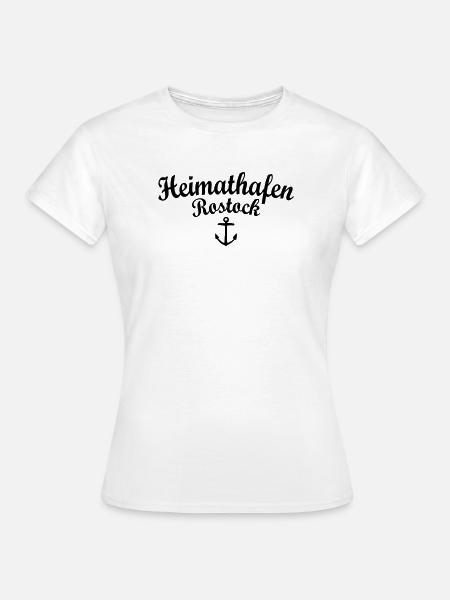 Heimathafen Rostock - Frauen T-Shirt - Weiß