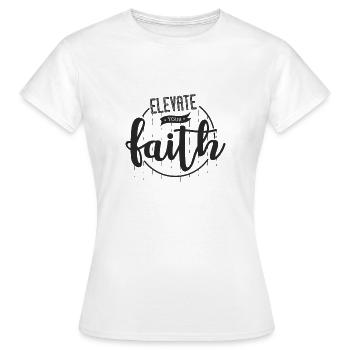 Foi - Foi - Chrétien - T-shirt Femme - blanc - Devant - AI Model Female 172 dark (172cm)