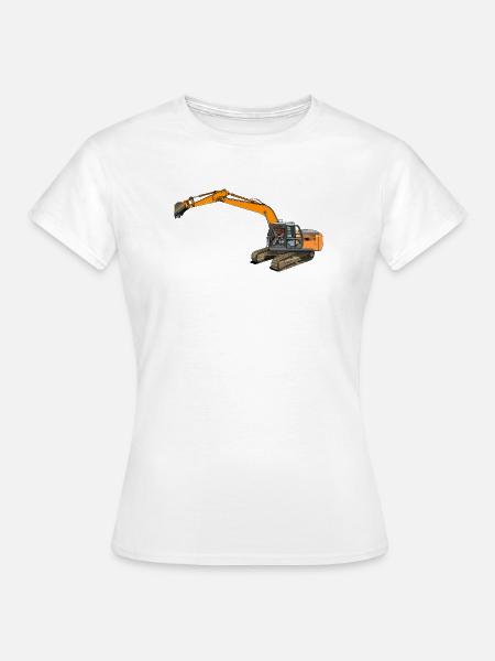 Löffelbagger greift ein - Frauen T-Shirt - Weiß