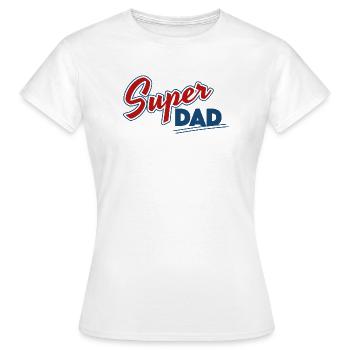 Super Dad Design - Frauen T-Shirt - Weiß - Vorne - AI Model Female 172 dark (172cm)