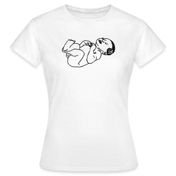Neugeborenes Baby transparenter Schatten Illustration - Frauen T-Shirt - Weiß - Vorne - AI Model Female 172 dark (172cm)
