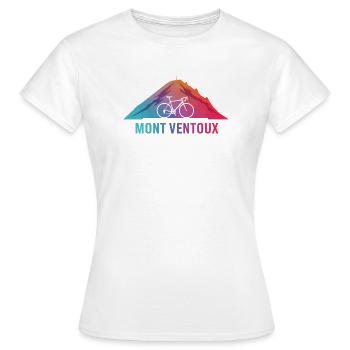 Mont Ventoux Dégradé Attrayant - T-shirt Femme - blanc - Devant - AI Model Female 172 dark (172cm)