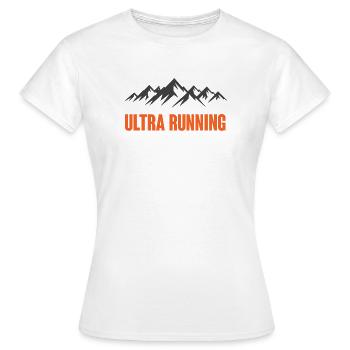 Ultra Running - Women's T-Shirt - white - Front - AI Model Female 172 dark (172cm)