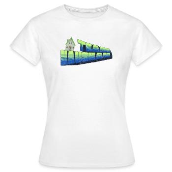 Team Hausbau - Frauen T-Shirt - Weiß - Vorne - AI Model Female 172 dark (172cm)