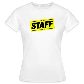 Membre du personnel - T-shirt Femme - blanc - Devant - AI Model Female 172 dark (172cm)