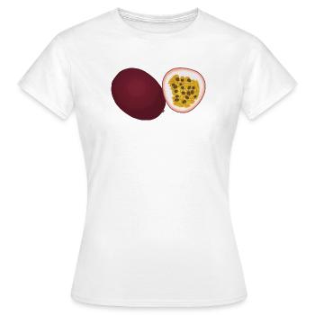 Passion Fruit Duo Art - T-shirt Femme - blanc - Devant - AI Model Female 172 dark (172cm)