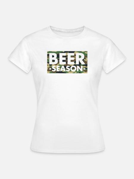 Beer Season - Bier Saison - Frauen T-Shirt - Weiß