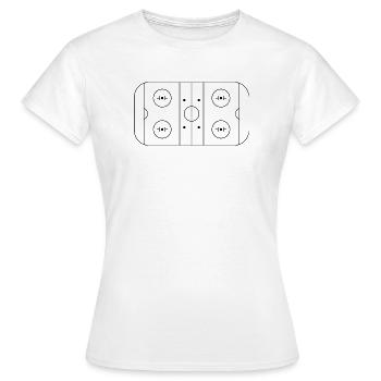 Terrain de hockey - T-shirt Femme - blanc - Devant - AI Model Female 172 dark (172cm)