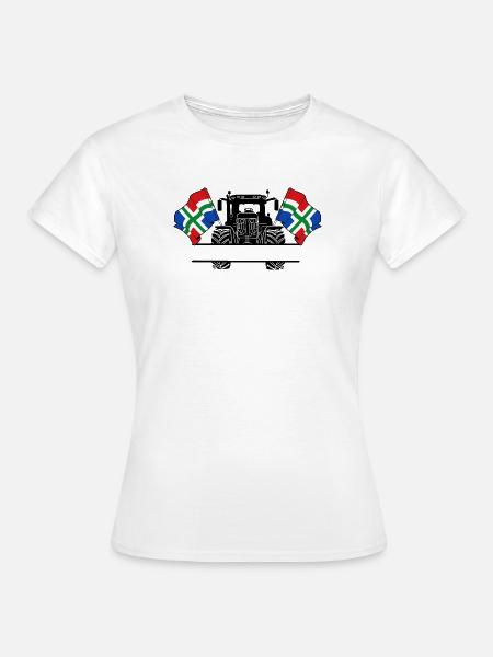 Groningen_Tractor_Custom_Edition - Frauen T-Shirt - Weiß