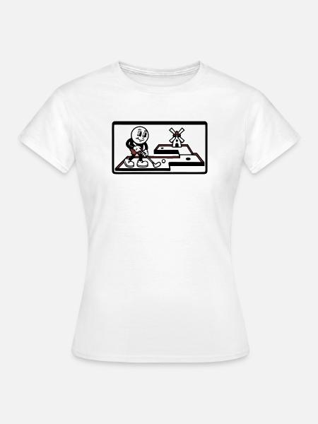Minigolf Bahn Windmühle Freizeitpark Team - Frauen T-Shirt - Weiß