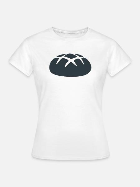 Dunkles Brotlaib Icon - Frauen T-Shirt - Weiß