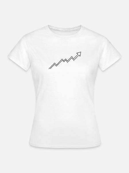Bullish Trend Arrow - Frauen T-Shirt - Weiß