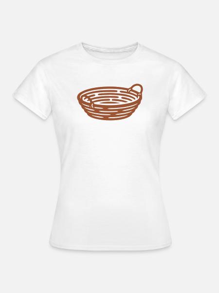 Gaerkorb Brotkorb Icon - Frauen T-Shirt - Weiß
