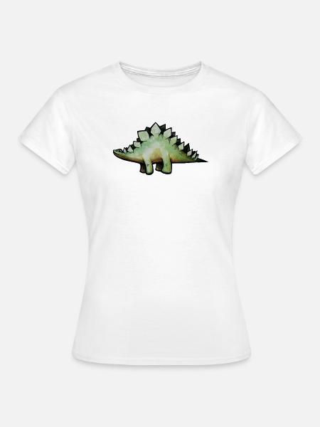 Smaragd-Stego in Aquarell - Frauen T-Shirt - Weiß