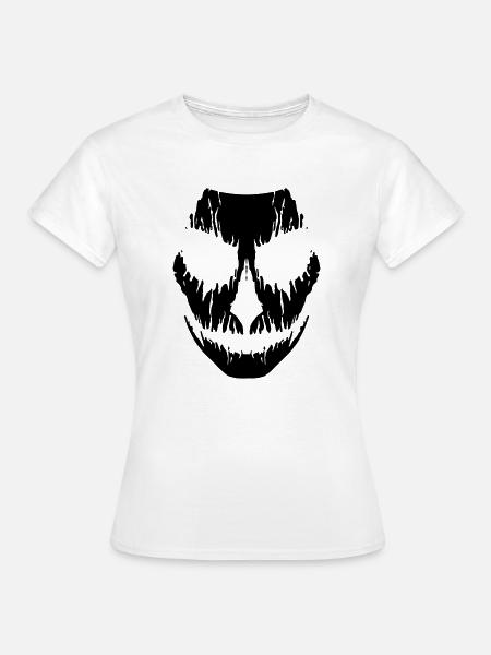 Evil Mask - Frauen T-Shirt - Weiß