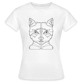 ami chat, ami de chat, chemise de chat - T-shirt Femme - blanc - Devant - AI Model Female 172 dark (172cm)