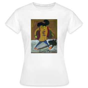 Pepe Montgomery - T-shirt Femme - blanc - Devant - AI Model Female 172 dark (172cm)
