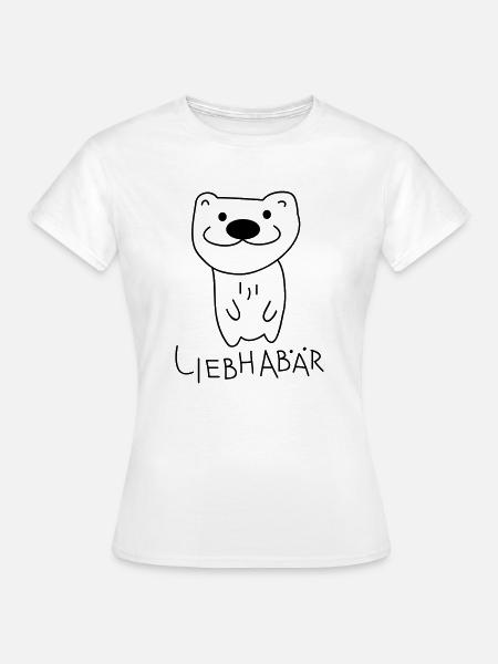 Liebhaber als Bär - Frauen T-Shirt - Weiß