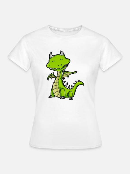 Drache - Frauen T-Shirt - Weiß