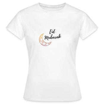 Eid Mubarak Sammlung - Frauen T-Shirt - Weiß - Vorne - AI Model Female 172 dark (172cm)