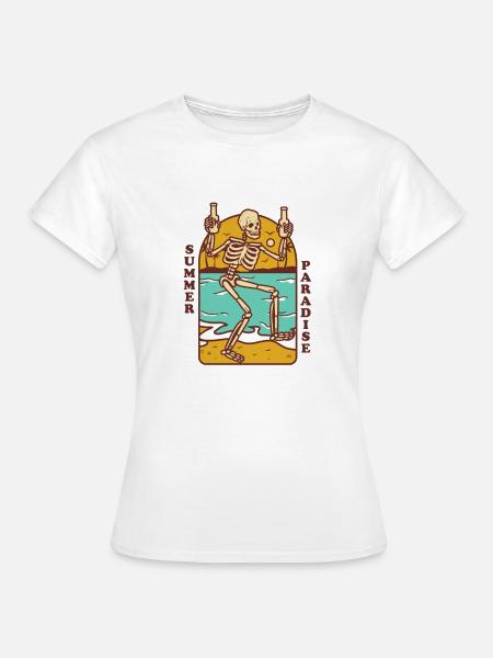 Summer Paradise - Frauen T-Shirt - Weiß