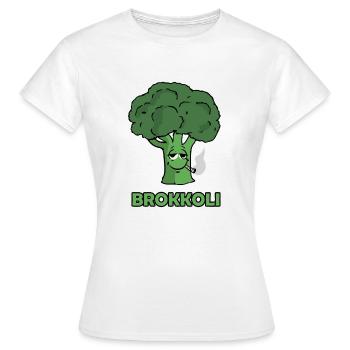 Cannabis Brokkoli - Frauen T-Shirt - Weiß - Vorne - AI Model Female 172 dark (172cm)