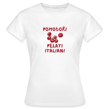 POMODORI PELATI ITALIANI - Women's T-Shirt - white - Front - AI Model Female 172 dark (172cm)