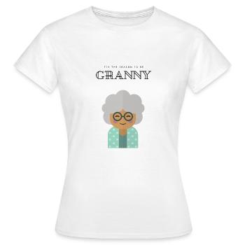 Granny Season - Women's T-Shirt - white - Front - AI Model Female 172 dark (172cm)