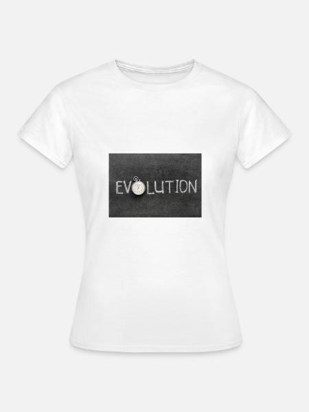 Evolution - Frauen T-Shirt - Weiß