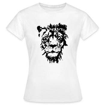 Lion - T-shirt Femme - blanc - Devant - AI Model Female 172 dark (172cm)