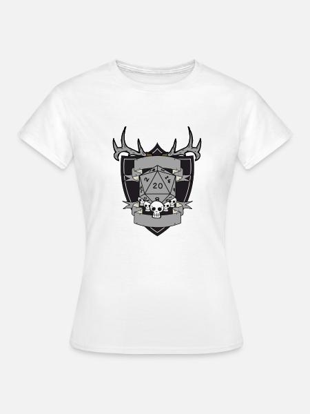 Druid empty grey - Frauen T-Shirt - Weiß