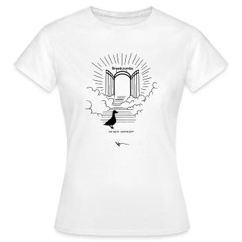 NAG NAG ON HEAVENS DOOR - Frauen T-Shirt - Weiß - Vorne - AI Model Female 172 dark (172cm)