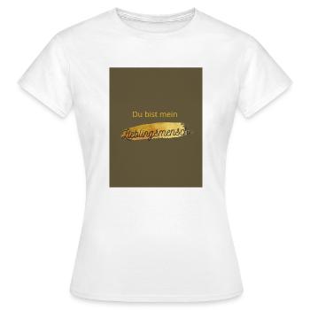 Lieblingsmensch - Frauen T-Shirt - Weiß - Vorne - AI Model Female 172 dark (172cm)