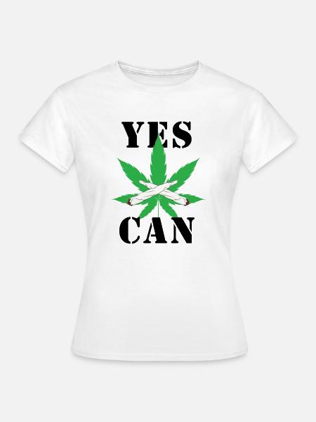 Cannabis-Crew 01 - Frauen T-Shirt - Weiß