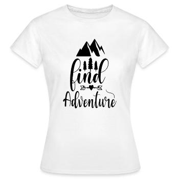 Fonds Aventure - T-shirt Femme - blanc - Devant - AI Model Female 172 dark (172cm)