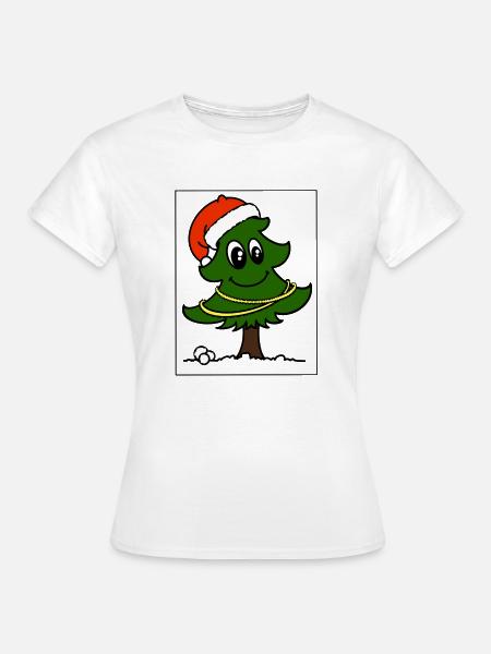 Weihnachtsbaum - Frauen T-Shirt - Weiß