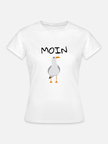 MOIN Möwe - Frauen T-Shirt - Weiß