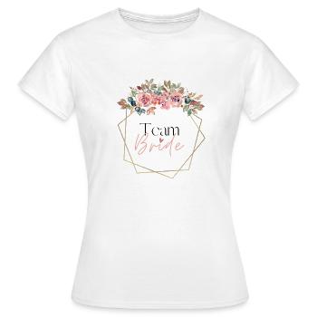 Team Bride - Frauen T-Shirt - Weiß - Vorne - AI Model Female 172 dark (172cm)