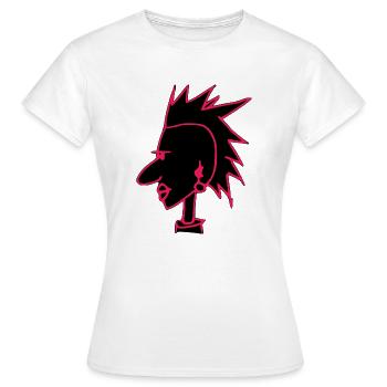 Cyber punk - T-shirt Femme - blanc - Devant - AI Model Female 172 dark (172cm)