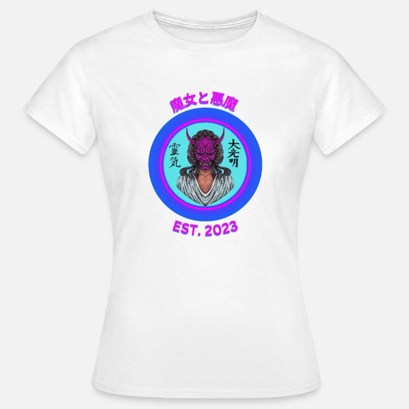 Witch & Devil - Frauen T-Shirt - Weiß