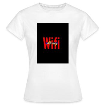 Wifi Money - Frauen T-Shirt - Weiß - Vorne - AI Model Female 172 dark (172cm)