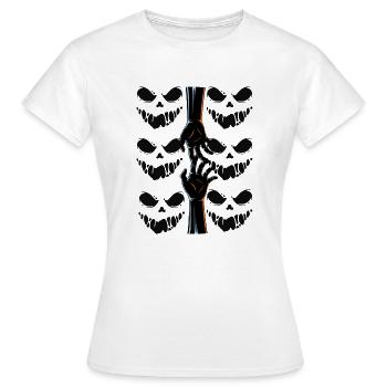 gruselige hände - Frauen T-Shirt - Weiß - Vorne - AI Model Female 172 dark (172cm)