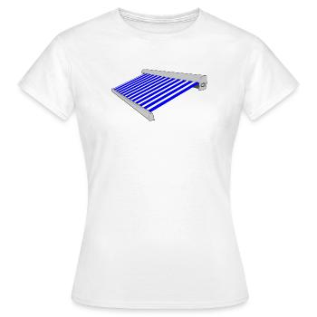 Sun protection blue white - Women's T-Shirt - white - Front - AI Model Female 172 dark (172cm)