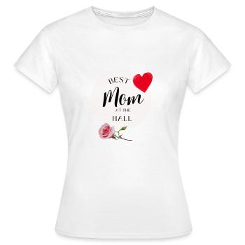 Meilleure maman au Hall - T-shirt Femme - blanc - Devant - AI Model Female 172 dark (172cm)