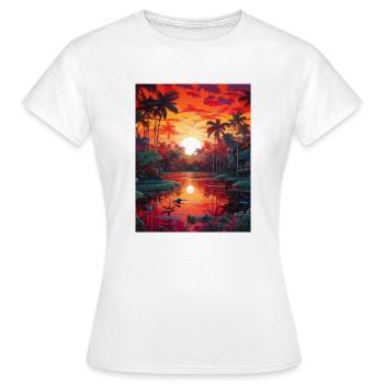 Amazonas Streetwear nature Exotic Design - Frauen T-Shirt - Weiß - Vorne - AI Model Female 172 dark (172cm)