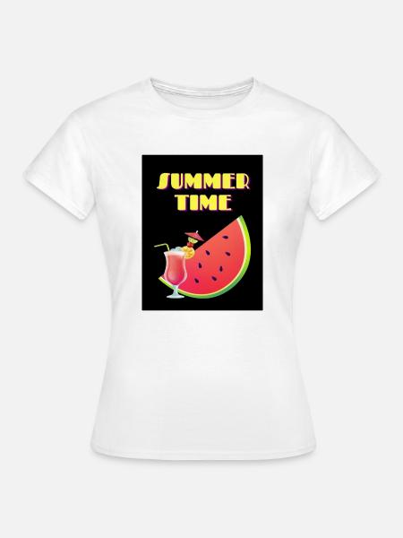 Summertime - Frauen T-Shirt - Weiß