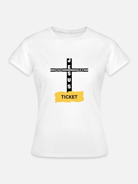 One Way Ticket - Frauen T-Shirt - Weiß