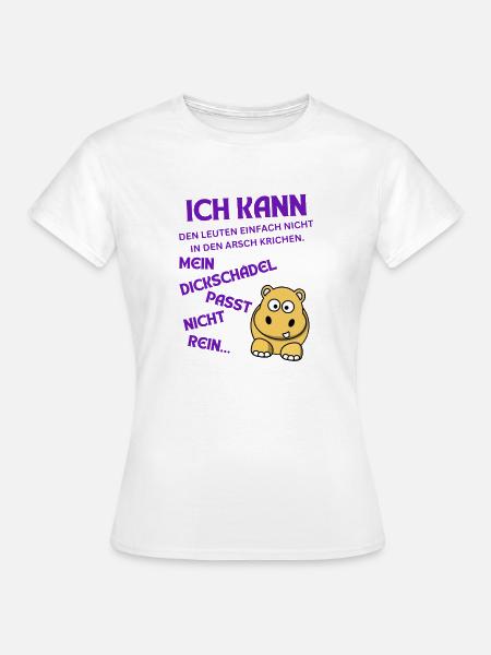 DICKSCHÄDEL - Frauen T-Shirt - Weiß